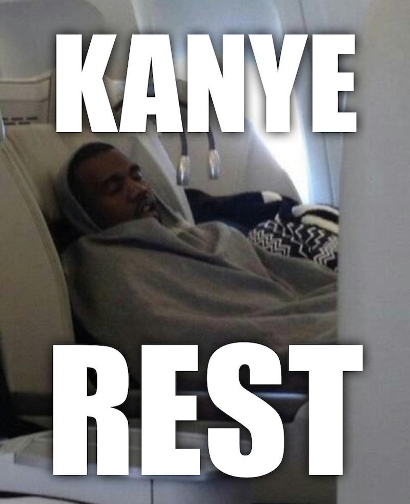 Kanye West Rests Secure In The Knowedge That His Carry-on Bag Size-related Woes Are At An End