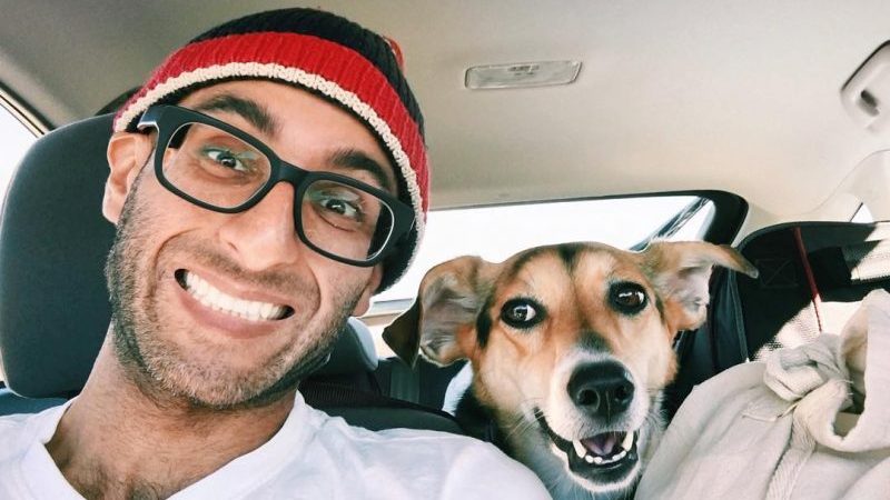 Digital nomad Amit Gupta and his best friend on a road trip