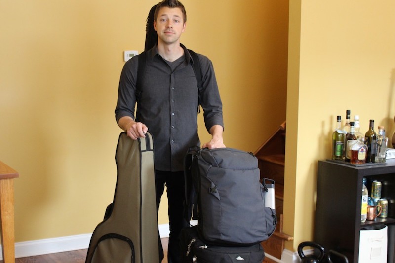 Digital Nomad Josh Skaja packed up for his next tour