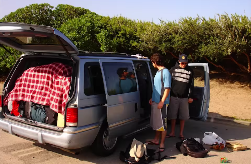 How to sleep on a plane – the original van