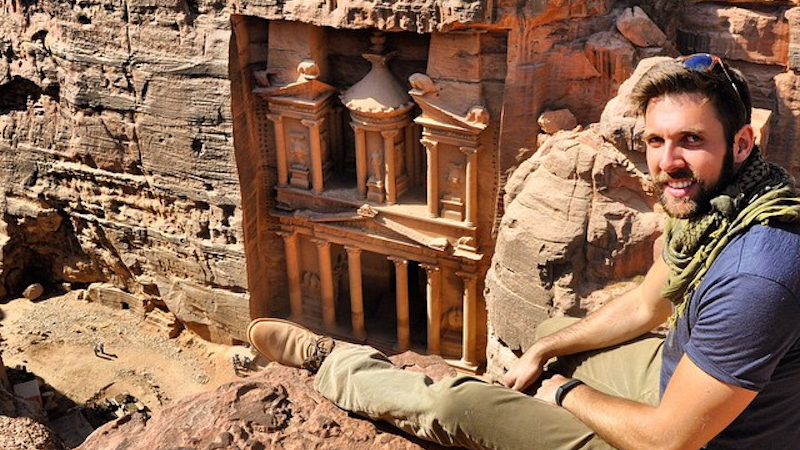 How fast do digital nomads travel - Clint Johnston at Petra
