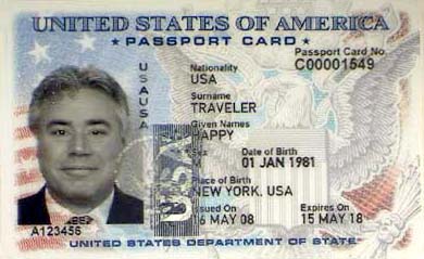 Passport Card Example