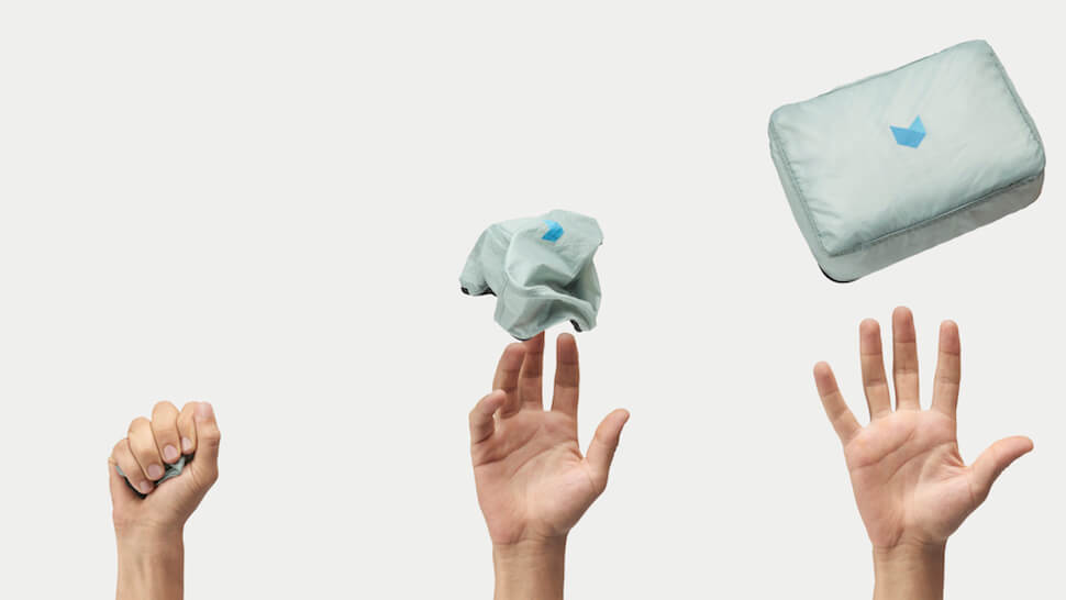 Minaal Packing Cubes Tossed Into The Air