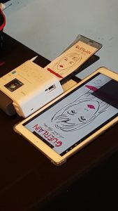 Drawing Booth Tools of The Trade - Portable Printer and iPad Pro